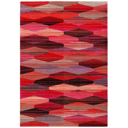 Safavieh 6 x 9 ft. Montage 300 Power Loomed Rectangle Area Rug Red & Fuchsia MTG301Q-6